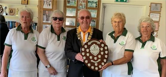  - Congratulations to Lynne, Elizabeth, Rose and Anne on winning The Captains Shield.