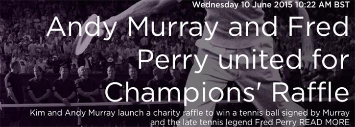 Andy Murray Charity Raffle - Andy Murray Charity Raffle