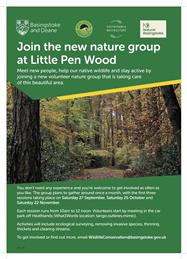 Little Pen Wood Nature Conservation day- 27 October