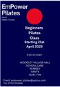 New beginners Pilates Classes starting 21st April 2023