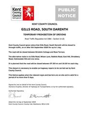 Gills Road South Darenth 5th September