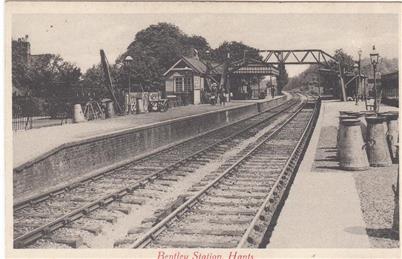 Bentley Station c1920 - New Postcard added to website