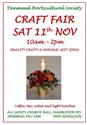 Craft Fair Saturday 11th November
