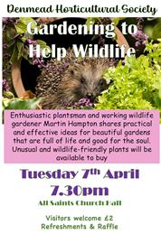 Talk on Tuesday 7th April