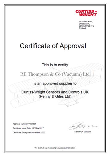 CW-S&C Certificate to Trade - CUSTOMERS CONTINUE WITH THEIR TRUST IN R E THOMPSON