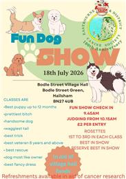 Fun Dog Show Saturday 18th July