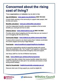 Cost Of Living Contacts