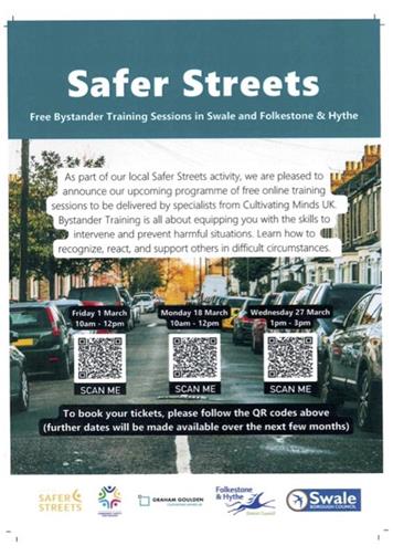  - Safer Streets training