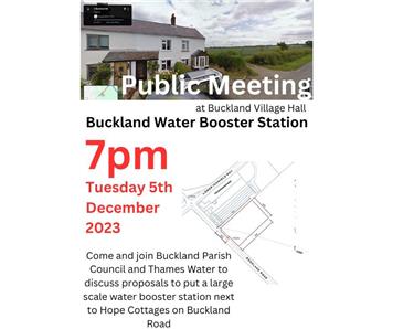  - Public Meeting - 5th December 7pm