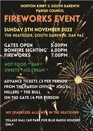 HK & SD Parish Council Annual Fireworks Event