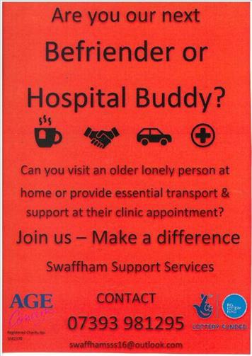  - Are you a Befriender or a Hospital Buddy?
