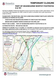 Closure of Nun's Walk Path