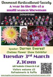 Talk on Tuesday 3rd March:-  