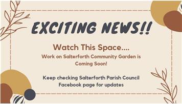 Work Begins on Salterforth Community Garden SOON!
