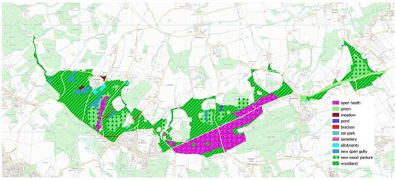 Revise plans from Bucklebury Estates - Countryside Stewardship application for Bucklebury Common