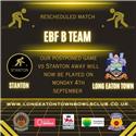EBF B team game rescheduled