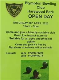 OPEN DAY 26TH APRIL 2025