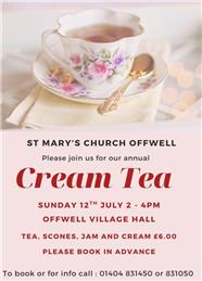 Cream Tea in aid of Church Maintenance Funds