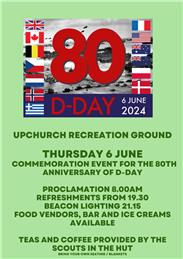 D-day 80 event Thursday 6 June