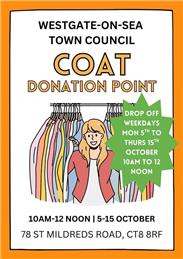 Coat Donation Point Opens Monday 5th October
