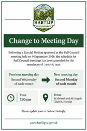 Meeting Schedule Update