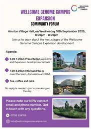 Wellcome Genome Campus Expansion - Community Forum