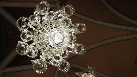  - Rehanging of the Main Chandelier