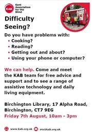 Free Community Support: Birchington Library, 7 August