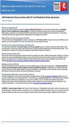 HIghway Improvement Works - A25 - starting 12th February