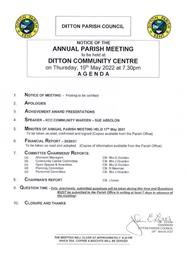 ANNUAL PARISH MEETING