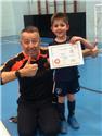It was player of the month time for the Firestarters (Soccer School)