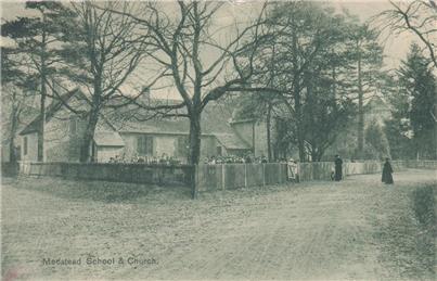 Medstead School & Church - Postmarked 24.08.1906 - New Postcards added to website