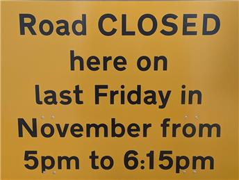 Temporary road closure - Buds Road