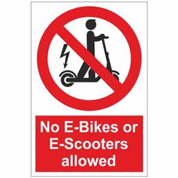 Notice re. Electric Bikes & Scooters