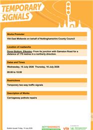 Roadworks Bulletin