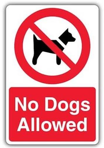  - NO dogs permitted in any of the Recreation Grounds or Play Parks in Stoke