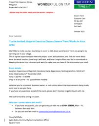 Severn Trent Information Drop-in 12/11/25