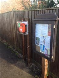 Marley Lane defibrillator taken