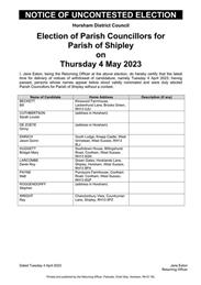 Parish Council elections