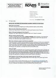 Planned Roadworks - Nations Hill & Springvale Rd