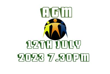  - AGM Wednesday July 12th 2023 at 7.30pm