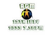AGM Wednesday July 12th 2023 at 7.30pm