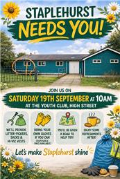 Staplehurst NEEDS YOU  on Saturday 19th September