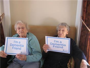 Residents from the Lawns who are happy  to be Dementia Friends - May 2015 News - Alton's Dementia Awareness Week