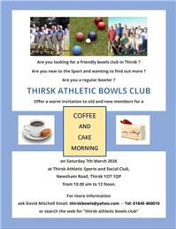 COFFEE AND CAKE MORNING 7th MARCH 2026