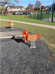 Childrens playground equipment now repaired