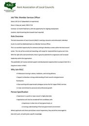 VACANY - KENT ASSOCIATION OF LOCAL COUNCILS