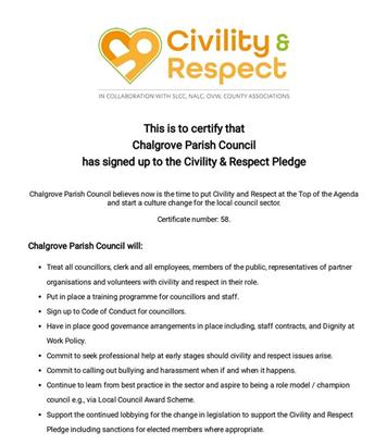  - Civility & Respect Pledge