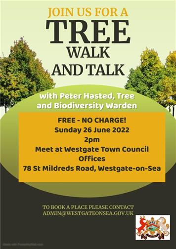 - Join us for a Tree Walk and Talk