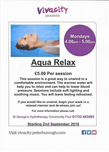  - New: aqua relax sessions